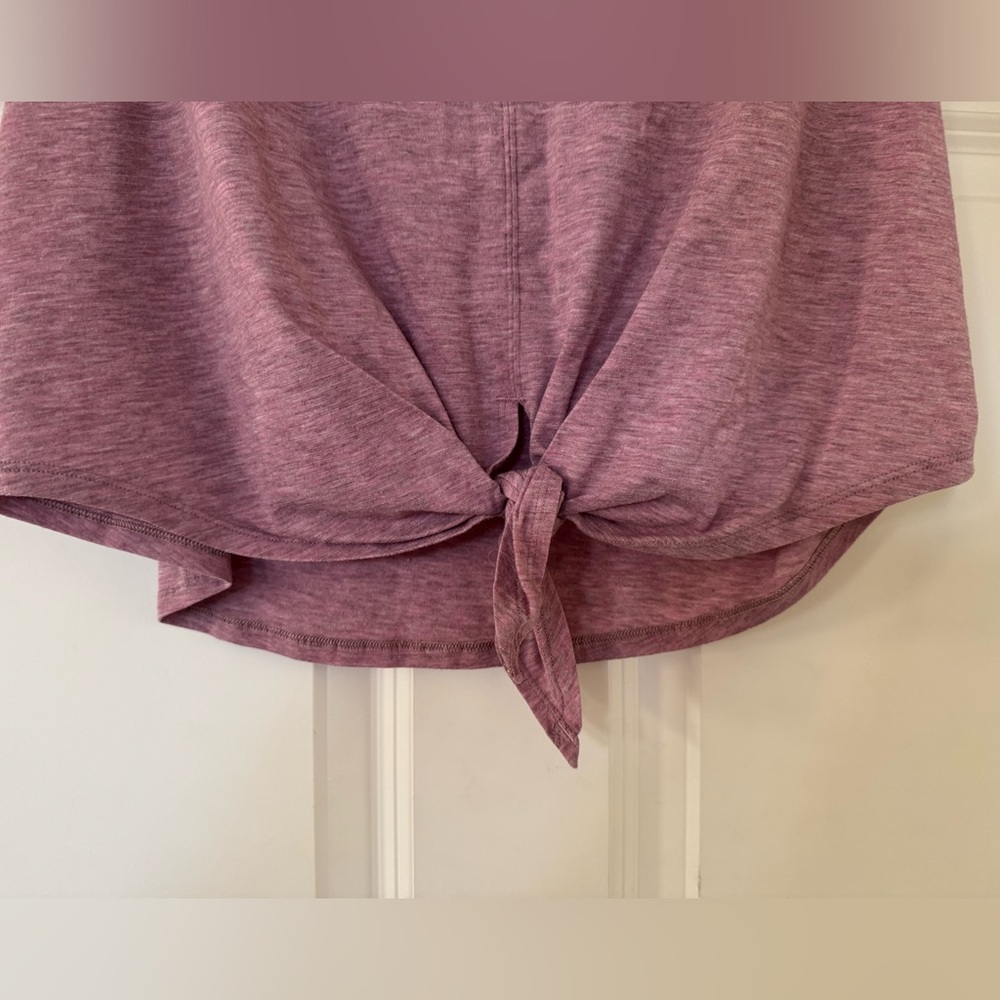 Lululemon Knot Gonna Fly Tank in Heathered Figue- Size 10? - Picture 3 of 11